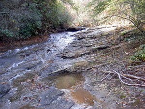 Creek above the falls